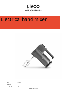 Manual Livoo DOP228 Hand Mixer