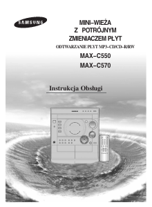 Instrukcja Samsung MAX-C550 Zestaw stereo