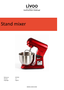 Manual Livoo DOP190W Stand Mixer