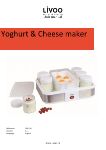Handleiding Livoo DOP156 Yoghurtmaker
