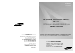 Manual de uso Samsung MAX-DA54 Set de estéreo