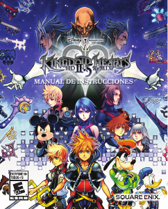 Manual de uso Sony PlayStation 3 Kingdom Hearts HD II.5 Remix