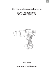 Mode d’emploi Novarden NSD50b Perceuse visseuse