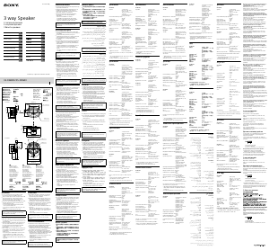 Instrukcja Sony XS-FB1630 Głośnik samochodowy