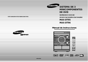 Manual de uso Samsung MAX-DT95 Set de estéreo