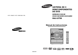Manual de uso Samsung MAX-DT99 Set de estéreo