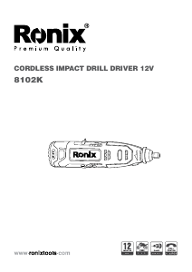 Manual Ronix 8102K Drill-Driver