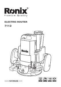 Manual Ronix 7112 Plunge Router