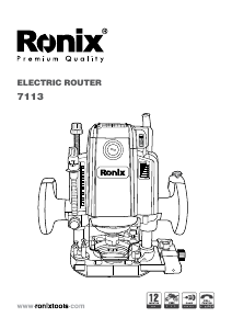 Manual Ronix 7113 Plunge Router