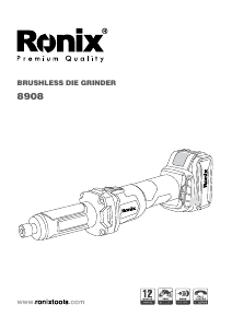 Manual Ronix 8908 Straight Grinder