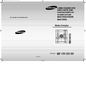 Mode d’emploi Samsung MAX-DX55 Stéréo