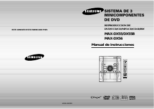 Manual de uso Samsung MAX-DX56 Set de estéreo
