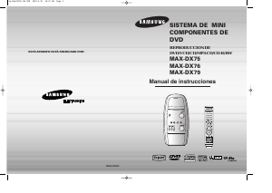 Manual de uso Samsung MAX-DX75 Set de estéreo
