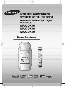 Panduan Samsung MAX-DX75 Set Stereo