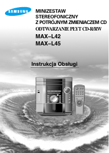 Instrukcja Samsung MAX-L42 Zestaw stereo