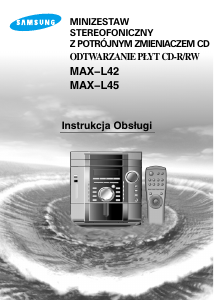 Instrukcja Samsung MAX-L45 Zestaw stereo