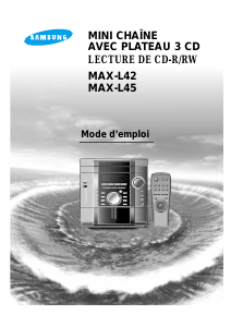 Mode d’emploi Samsung MAX-L45 Stéréo
