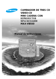Manual de uso Samsung MAX-VB550 Set de estéreo