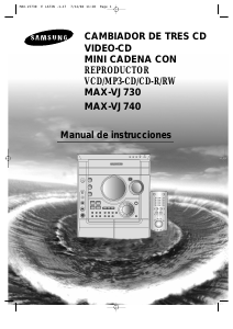 Manual de uso Samsung MAX-VJ740 Set de estéreo
