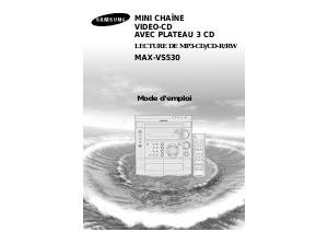 Mode d’emploi Samsung MAX-VS530 Stéréo