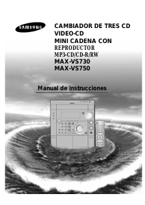 Manual de uso Samsung MAX-VS730 Set de estéreo