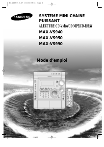 Mode d’emploi Samsung MAX-VS990 Stéréo