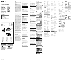 Handleiding Sony XS-GT6938F Autoluidspreker