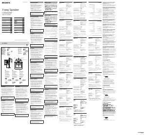 Manual Sony XS-XB130 Difuzor auto