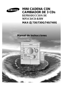 Manual de uso Samsung MAX-ZJ730T Set de estéreo