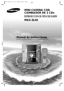 Manual de uso Samsung MAX-ZL45 Set de estéreo