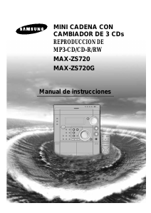 Manual de uso Samsung MAX-ZS720 Set de estéreo