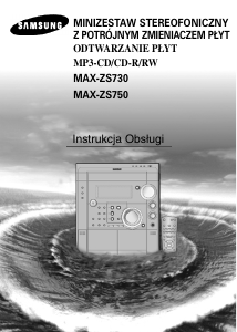 Instrukcja Samsung MAX-ZS750 Zestaw stereo