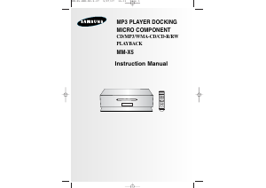 Manual Samsung MM-X55 Stereo-set