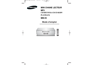 Mode d’emploi Samsung MM-X55 Stéréo