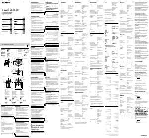 Manual Sony XS-XB690 Difuzor auto