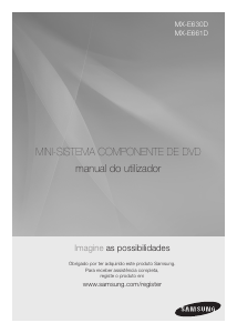 Manual Samsung MX-E630D Aparelho de som