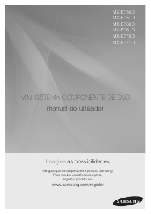 Manual Samsung MX-E771D Aparelho de som