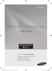 Manual Samsung MX-JS8000 Aparelho de som