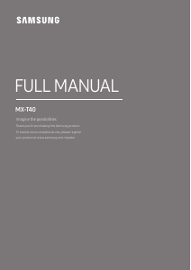 Manual Samsung MX-T40 Aparelho de som