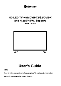 Manual Denver LDD-3282 LED Television