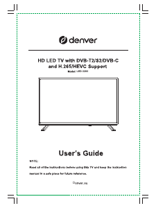 Manual Denver LED-3280 LED Television