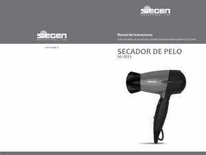 Manual de uso Siegen SG-3011 Secador de pelo