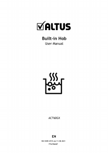 Handleiding Altus ACT60GX Kookplaat