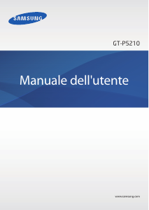 Manuale Samsung GT-P5210 Tablet