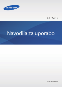 Priročnik Samsung GT-P5210 Tablica
