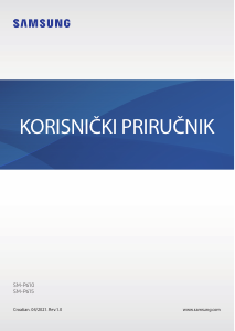 Priručnik Samsung SM-P615 Galaxy Tab S6 Lite Tablet