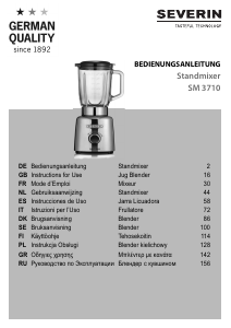 Manuale Severin SM 3710 Frullatore