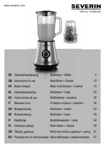 Brugsanvisning Severin SM 3738 Blender