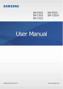 Manual Samsung SM-T355 Tablet