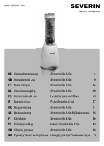 Manual Severin SM 3747 Blender